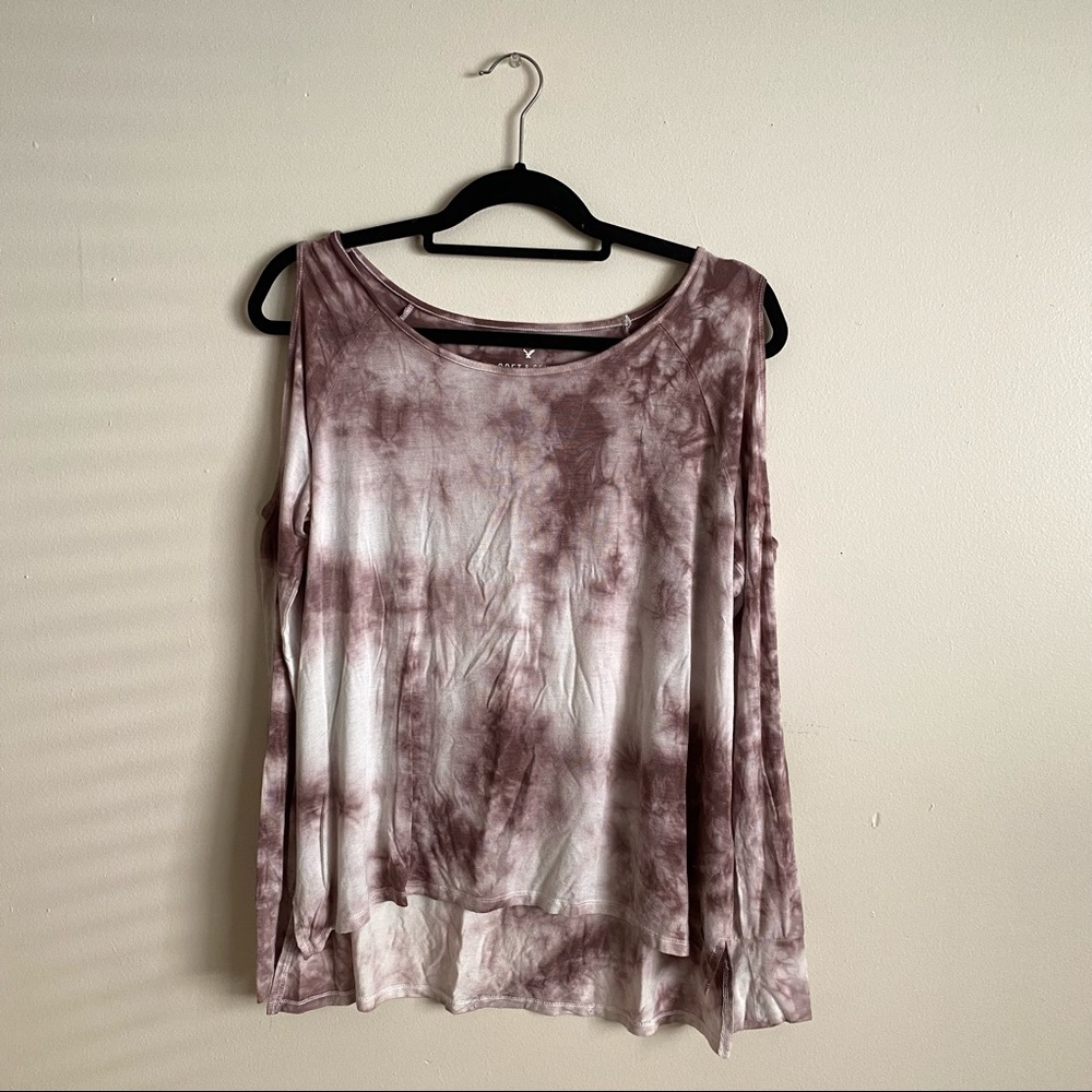 Pink and White Tie Dye Shirt - Picture 2 of 5